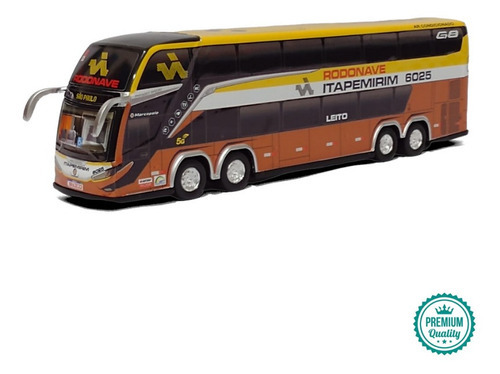 Miniatura Ônibus Rodonave Itapemirim G8 4 Eixos 30cm