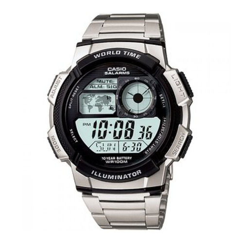 Reloj Para Hombre Casio Ae_1000wd_1av Plateado