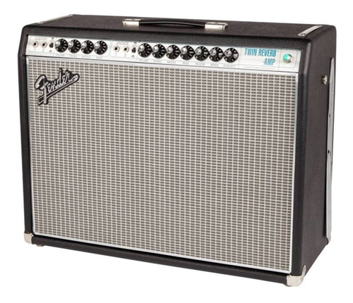 Amplificador Fender Vintage Modified Series Twin Reverb Amp Valvular para guitarra de 85W color negro/plata 127V