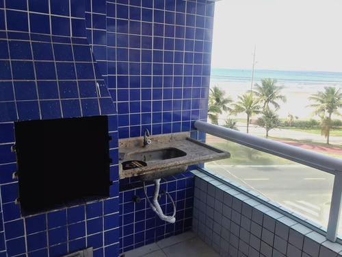 Imagem 4 de 30 de Prédio Frente Ao Mar, Apartamento 2 Dormitórios, Churrasqueira Na Sacada, Lazer, Aceita Financiamento Banco Ou Direto, No Maracanã/caiçara !!! - Ap00657 - 70585852