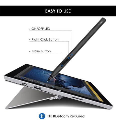 Lapiz Stylus Uogic Para Microsoft Surface Pro 10, 9, 8, 7,go