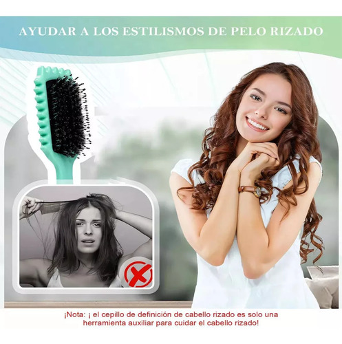Pincel Bounce Curl Brush, Define Style Rizado Peine