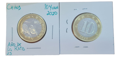 China 10 Yuan 2020 Año De La Rata