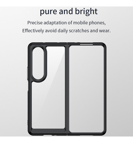 Para Funda Acrílica+tpu Colorida Para Samsung Galaxy Z