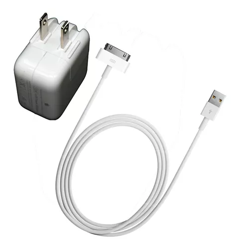 Cargador iPad 1 2 3 Original Apple / 12 Wts + Cable Usb 30 Pines Sellados  Caja – Carga Rápida – Tienda