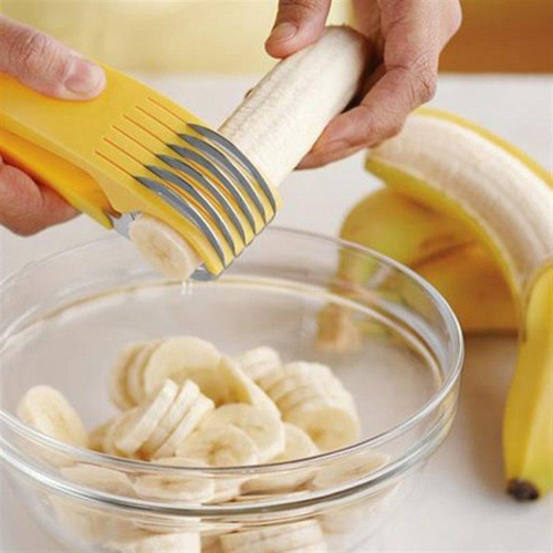Rebanador de frutas y verduras con chips de plátano de acero inoxidable
