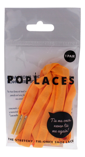 Cordones Para Zapatos Poplaces, Color Naranja, De Popband, P