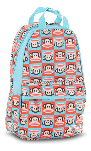 Mochila Paul Frank Monkey Allover Blue Julius El Mono