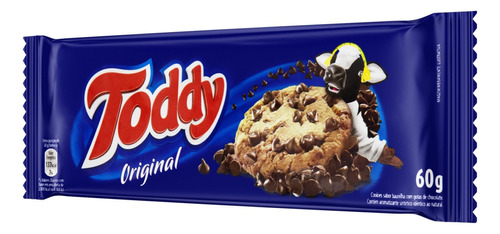 Biscoito Toddy de baunilha com gotas de chocolate 60 g