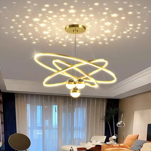 Pendente Luminárias Led Teto Modernas, Lustre Para Sala 60w