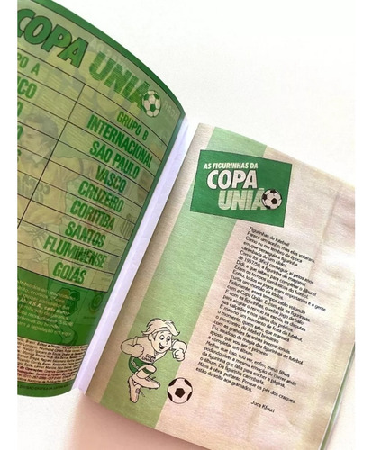 Álbum Figurin Copa União 1987 Flamengo Sport Meio Ofício Rep