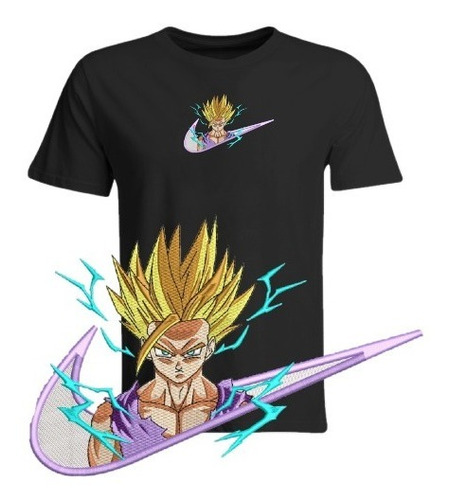 Polera Bordada - Gohan Super Saiyayin - Dragon Ball Anime