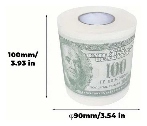 Papel Para Baño Con Impresión De Dollar