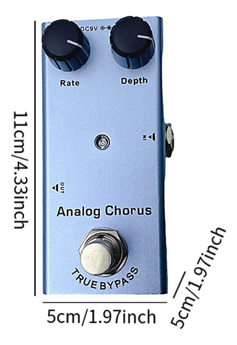Pedal De Guitarra Eléctrica Mini Pedal De Coro Analógico