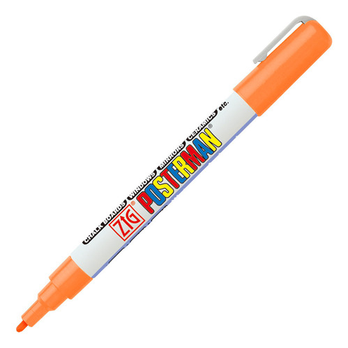 Rotulador naranja fluorescente Zig Posterman Pma-20