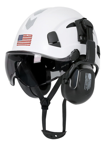 Aolamegs Casco Duro De Construcción Con Visera Y Orejeras .