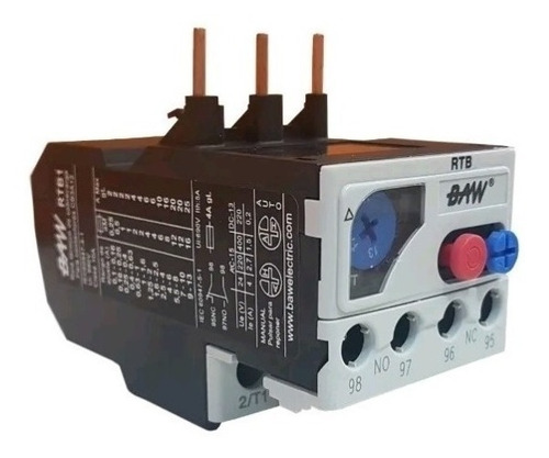 Imagen 1 de 5 de Relevo Termico Tripolar Baw Seleccionar 0.16a - 4a