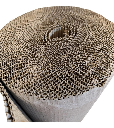 Rollo De Cartón Corrugado 90 Cm X 20mts Marrón