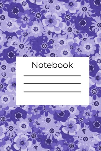 Notebook: Cuaderno Con Flores Moradas Para Tu Clases Julian