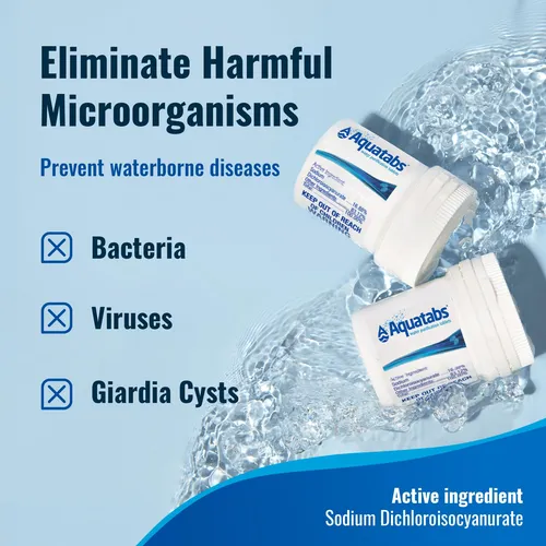 Kit Purificación Agua - Aquamarine 100 Tabletas + 50 Tiras