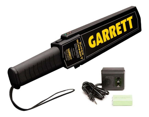 Detector De Seguridad Garrett Super Scanner V Con Cargador Color Negro