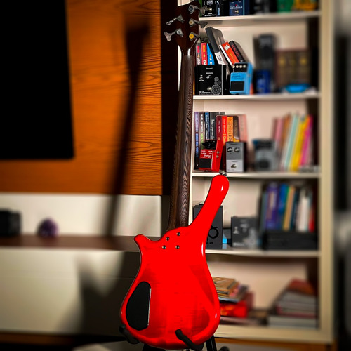 Baixo 5 Cordas Ativo Warwick Fortress Masterman Red Alemao (Usado)