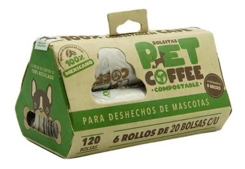 Bolsa Para Recolección De Heces De Mascota Biodegradable