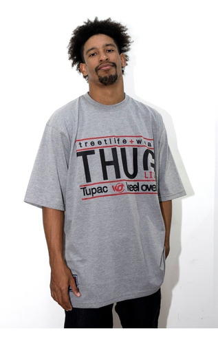 Remera Hombre Manga Corta Keel Over  Thug Life