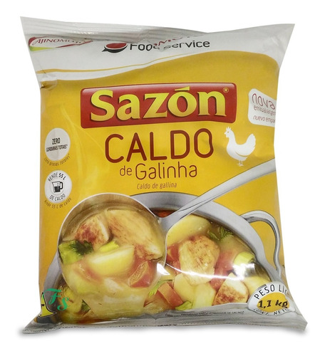 Caldo De Galinha Sazon Tempero Profissional Ajinomoto 1,1 kg