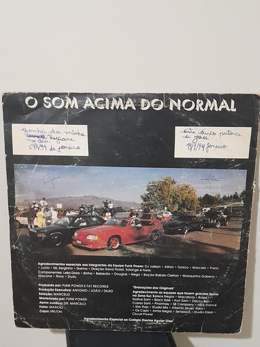 Lp Funk Power - O Som Acima Do Normal - Disco Vinil Black (Usado)