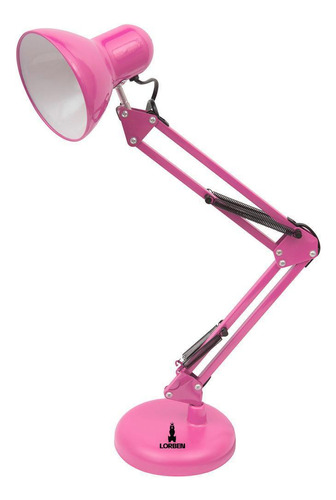 Luminária Pixar Lorben De Mesa Articulada Garra E Base Rosa