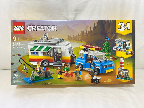 Lego Creator Caravan Family Holiday 766 Pcs Mod 31108