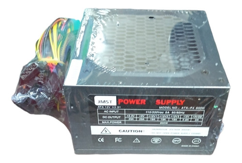 Fuente De Poder Atx 600w 24 + 4 + 6 Pines 