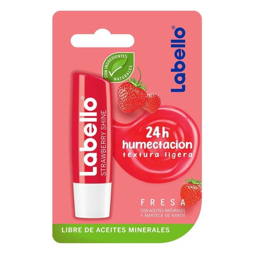 Labello Bálsamo Labial Hidratante Fresa