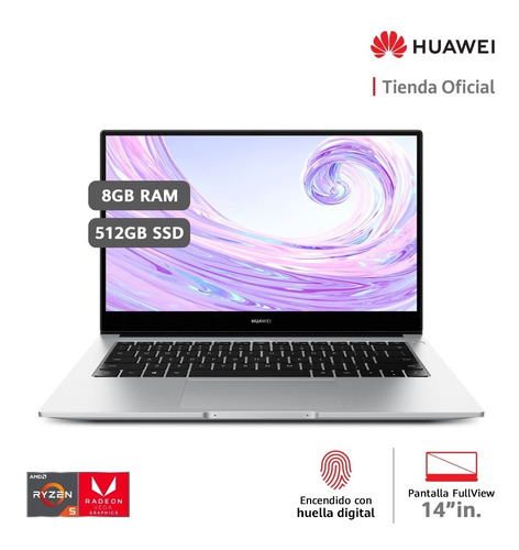 Laptop Huawei Matebook D14 Ssd 512gb, 8g Ram