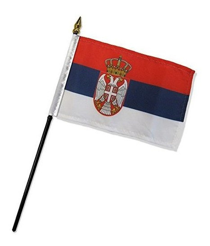 Nivel De Calidad Banderas De Una Docena Serbia Palo Bandera