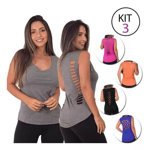 Camiseta Regata Nadador Fitness CorpusFit Moda Fitness - Feminina