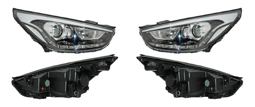 Par Faros Hyundai Ix35 2015 Solo Eua Elect Leds Ecocn Tyc