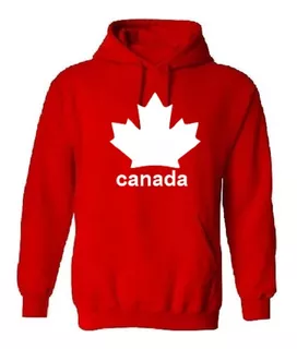 Sudadera Moda Canadá Roja