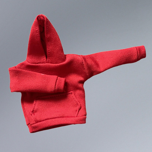 Sudadera Con Capucha De Tela En Miniatura A Escala 1/12 Para