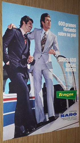 P35 Clipping Publicidad Sastrerias Ñaró Año 1974 (Usado)
