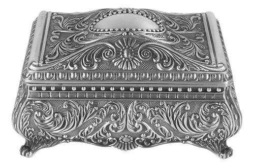 Joyero De Metal Rectangular Joyero Vintage Para Mujeres Y