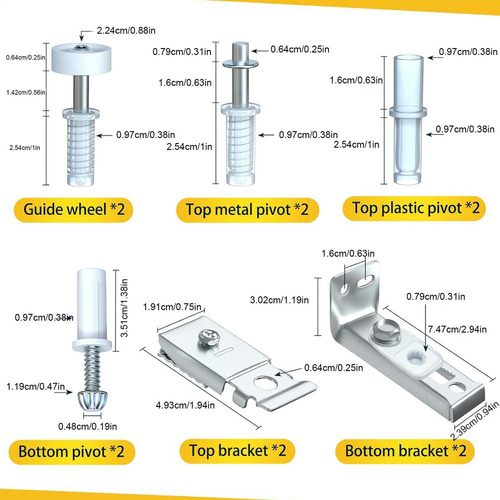 B Kit De Herrajes Para Puertas Plegables Herrajes Para