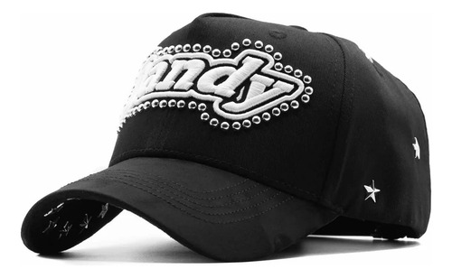 Gorras Dandy Hats Dandy Over Everything Ultimo Drop Original Negro Dandy Perlas Stars And Studs Único Gamuza Y Algodon
