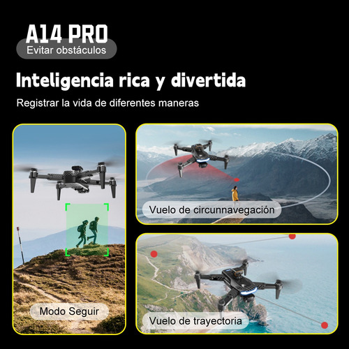 Drone 8k Cámara Dual 2 Baterias Anti-obstáculos Giro 360
