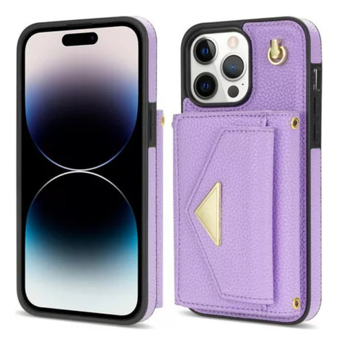 M Funda Para iPhone 16 15 14 13 Cartera Con Correa