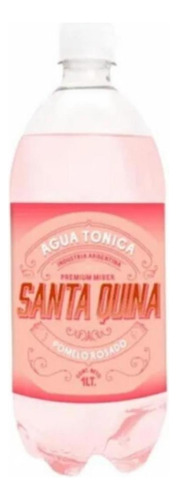 Agua Tonica Santa Quina Pomelo Rosado 1l Pack X6 Premium