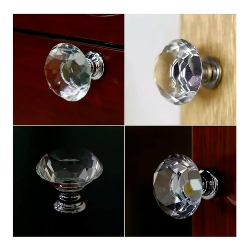 Tirador Tiradores Cristal Diamante Perilla Puertas Muebles