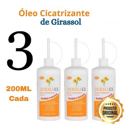 3 Dermaex Age Dersani Para Feridas E Escaras 200ml 3 Frascos