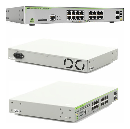 Switch Poe+ Administrable 16 Puerto 10/100/1000 Mbps + 2 Sfp